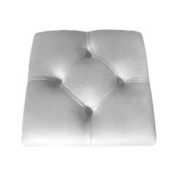 Pufa CHESTERFIELD tkanina Welur loft ławka podnóżek metal