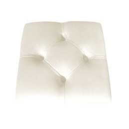 Pufa CHESTERFIELD tkanina Welur loft ławka podnóżek metal