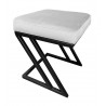 Pufa ławka ZETA LOFT MG39 – taboret i podnóżek metalowy