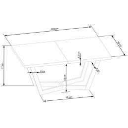 MASSIVE 2 stół rozkładany