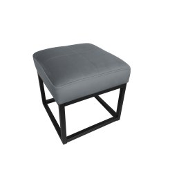 Pufa MAX tkanina Welur loft ławka podnóżek metal