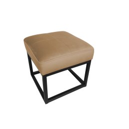 Pufa MAX tkanina Welur loft ławka podnóżek metal