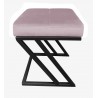 Pufa ławka ZETA LOFT MG55 – taboret i podnóżek metalowy