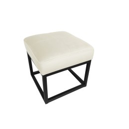 Pufa MAX tkanina Welur loft ławka podnóżek metal