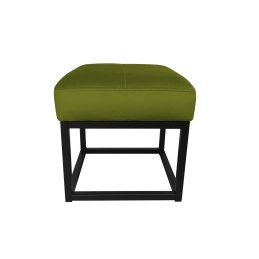 Pufa MAX tkanina Welur loft ławka podnóżek metal