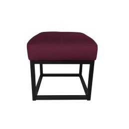 Pufa MAX tkanina Welur loft ławka podnóżek metal