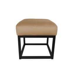 Pufa MAX tkanina Welur loft ławka podnóżek metal