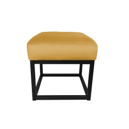 Pufa MAX tkanina Welur loft ławka podnóżek metal