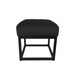 Pufa MAX tkanina Welur loft ławka podnóżek metal