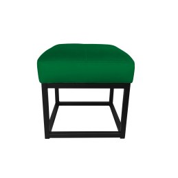 Pufa MAX tkanina Welur loft ławka podnóżek metal