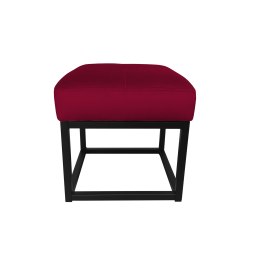 Pufa MAX tkanina Welur loft ławka podnóżek metal