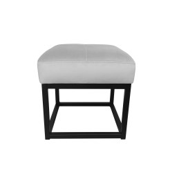 Pufa MAX tkanina Welur loft ławka podnóżek metal