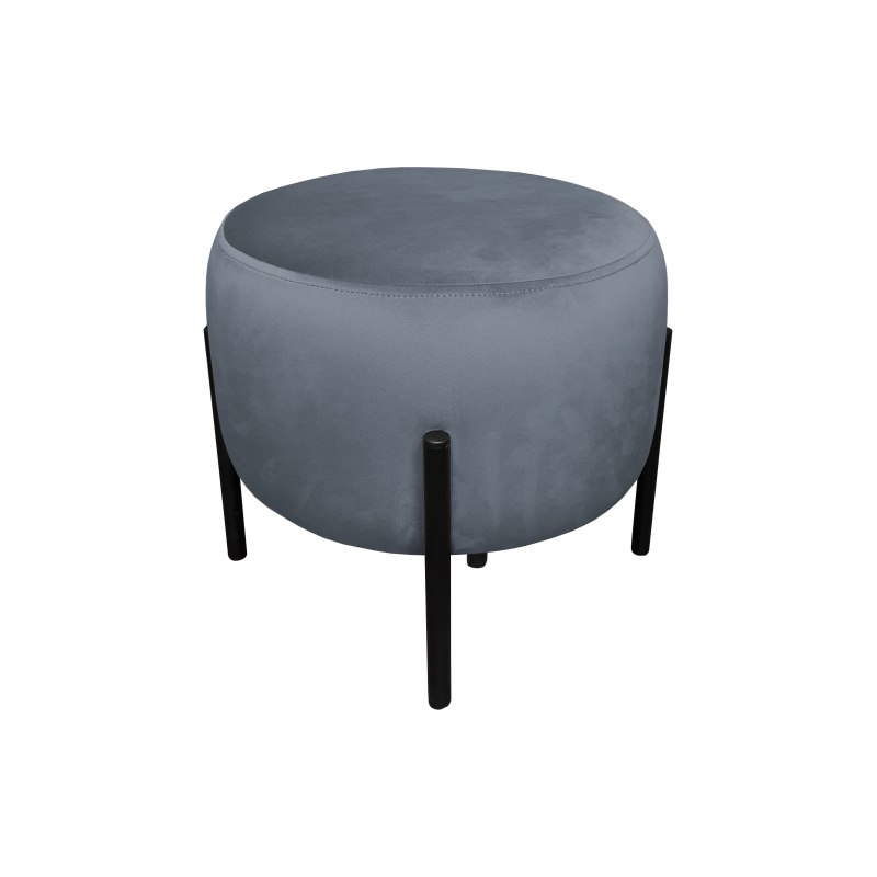 Pufa OLA loft ławka podnóżek metal