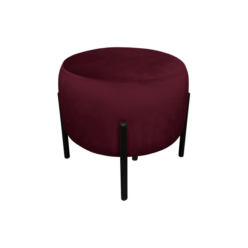 Pufa OLA loft ławka podnóżek metal