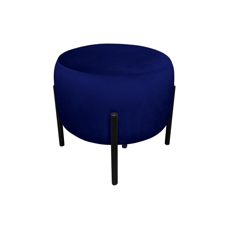 Pufa OLA loft ławka podnóżek metal