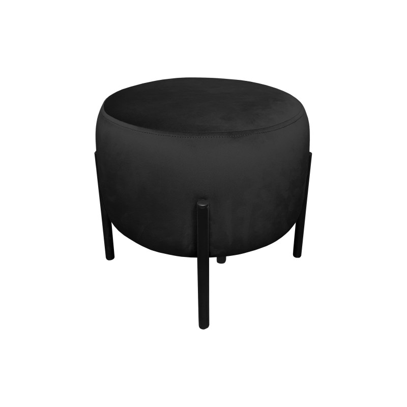 Pufa OLA loft ławka podnóżek metal