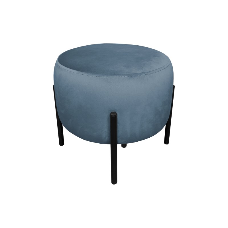 Pufa OLA loft ławka podnóżek metal