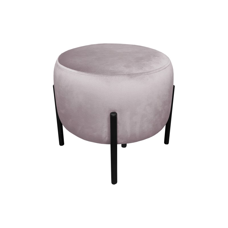 Pufa OLA loft ławka podnóżek metal