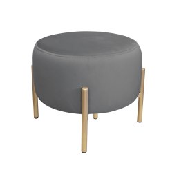 Pufa OLA loft ławka podnóżek metal