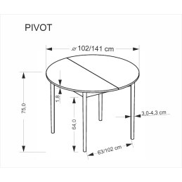 PIVOT stół rozkładany