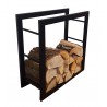 Stojak kosz na drewno kominkowe opałowe 60x60x25 LOFT