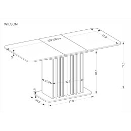 WILSON stół rozkładany