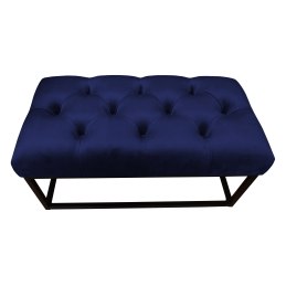Ławka CHESTERFIELD tkanina Welur loft ławka metal
