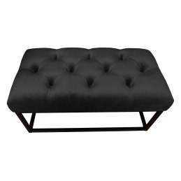 Ławka CHESTERFIELD tkanina Welur loft ławka metal