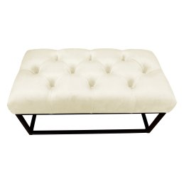 Ławka CHESTERFIELD tkanina Welur loft ławka metal