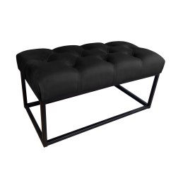 Ławka CHESTERFIELD tkanina Welur loft ławka metal