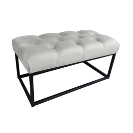 Ławka CHESTERFIELD tkanina Welur loft ławka metal