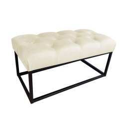 Ławka CHESTERFIELD tkanina Welur loft ławka metal