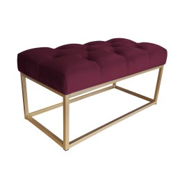 Ławka CHESTERFIELD tkanina Welur loft ławka metal