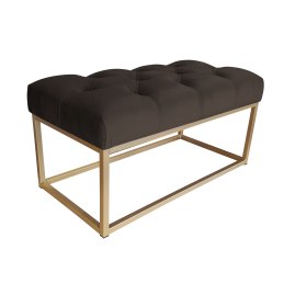 Ławka CHESTERFIELD tkanina Welur loft ławka metal