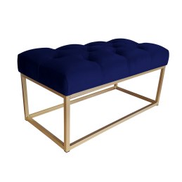 Ławka CHESTERFIELD tkanina Welur loft ławka metal
