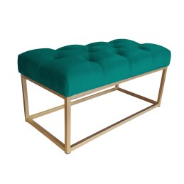 Ławka CHESTERFIELD tkanina Welur loft ławka metal