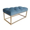 Ławka CHESTERFIELD tkanina Welur loft ławka metal