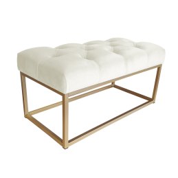 Ławka CHESTERFIELD tkanina Welur loft ławka metal