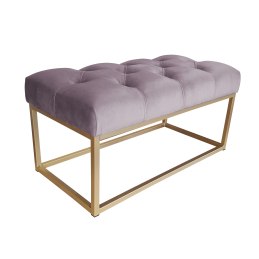 Ławka CHESTERFIELD tkanina Welur loft ławka metal