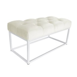 Ławka CHESTERFIELD tkanina Welur loft ławka metal