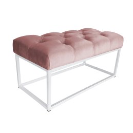 Ławka CHESTERFIELD tkanina Welur loft ławka metal