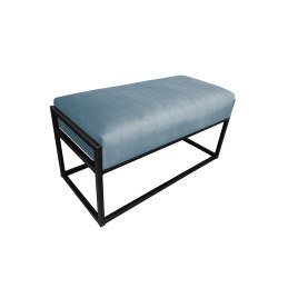 Ławka KAYA tkanina Welur loft ławka metal