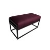 Ławka KAYA tkanina Welur loft ławka metal