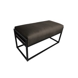 Ławka KAYA tkanina Welur loft ławka metal