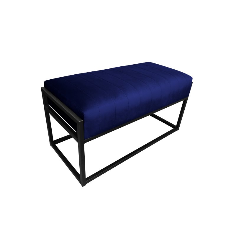 Ławka KAYA tkanina Welur loft ławka metal