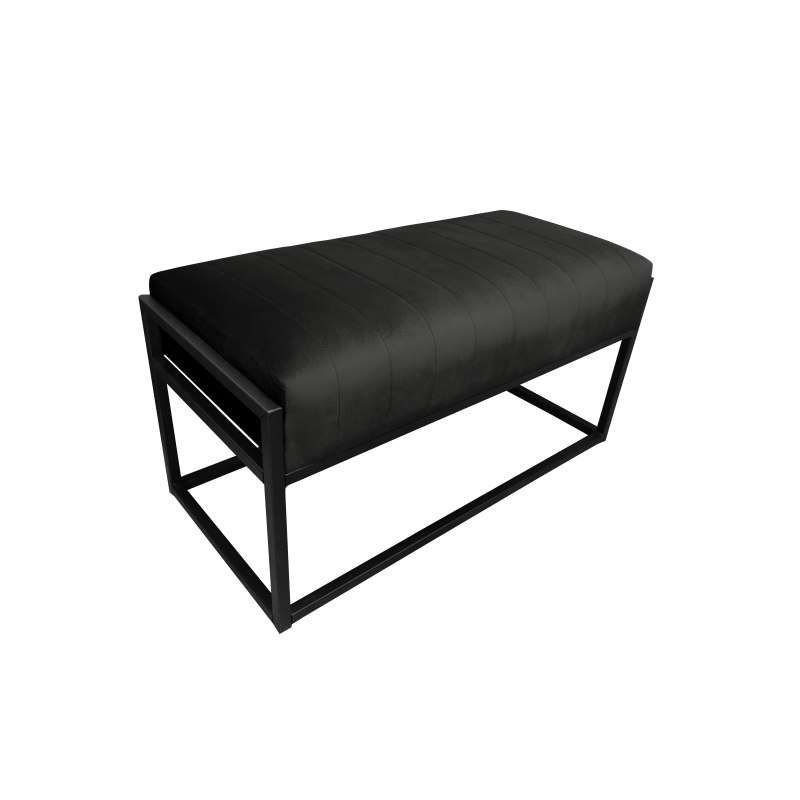 Ławka KAYA tkanina Welur loft ławka metal