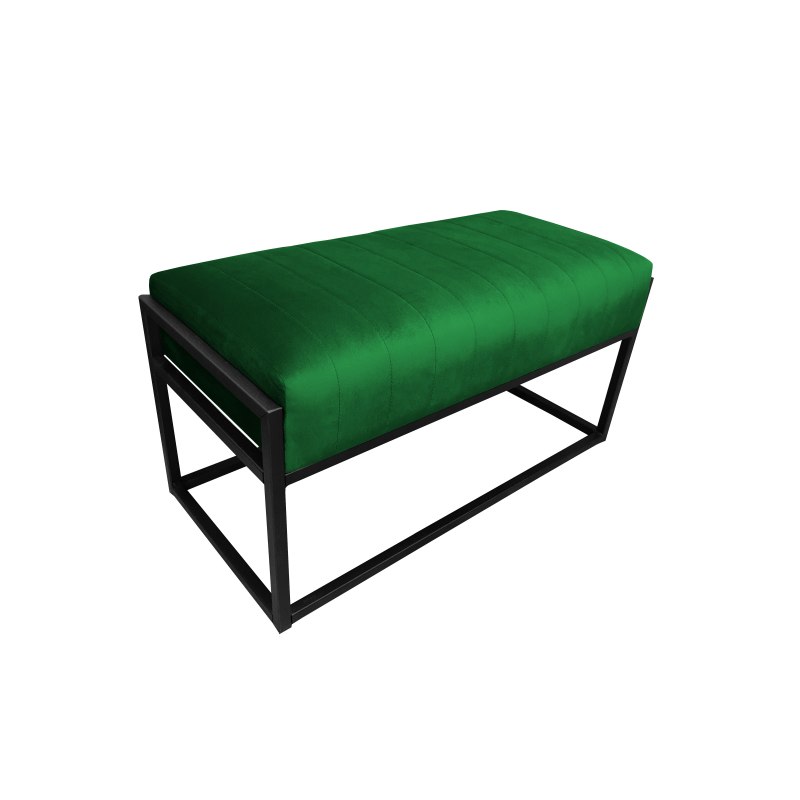 Ławka KAYA tkanina Welur loft ławka metal