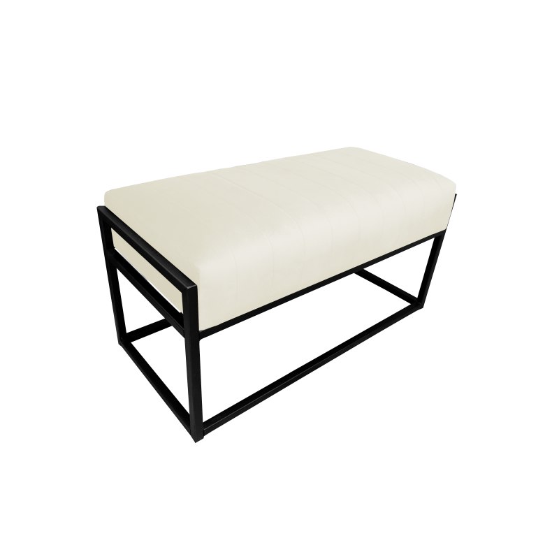 Ławka KAYA tkanina Welur loft ławka metal