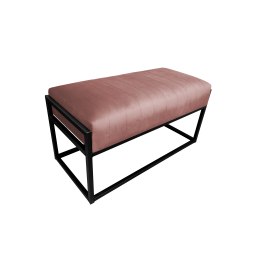 Ławka KAYA tkanina Welur loft ławka metal