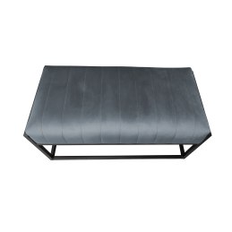 Ławka KAYA tkanina Welur loft ławka metal